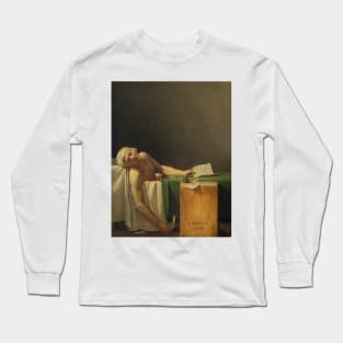 The Death of Marat by Jacques-Louis David Long Sleeve T-Shirt